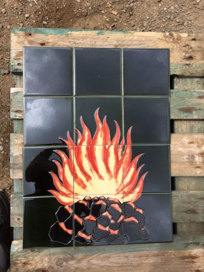 Fireplace tiles