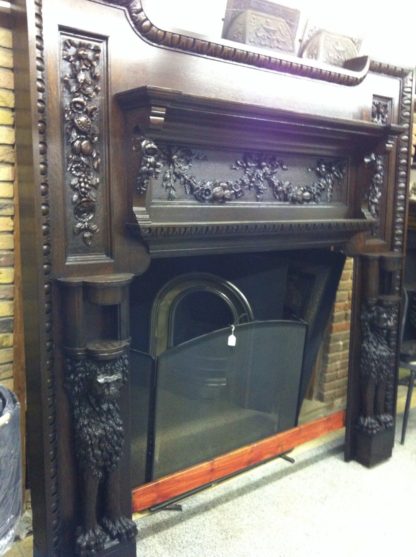 Windsor lion fireplace