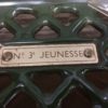 J DAY 10019 ESSE JEUNESSE NO. 3 VINTAGE DECORATIVE STOVE IN GREEN ENAMEL - Image 8